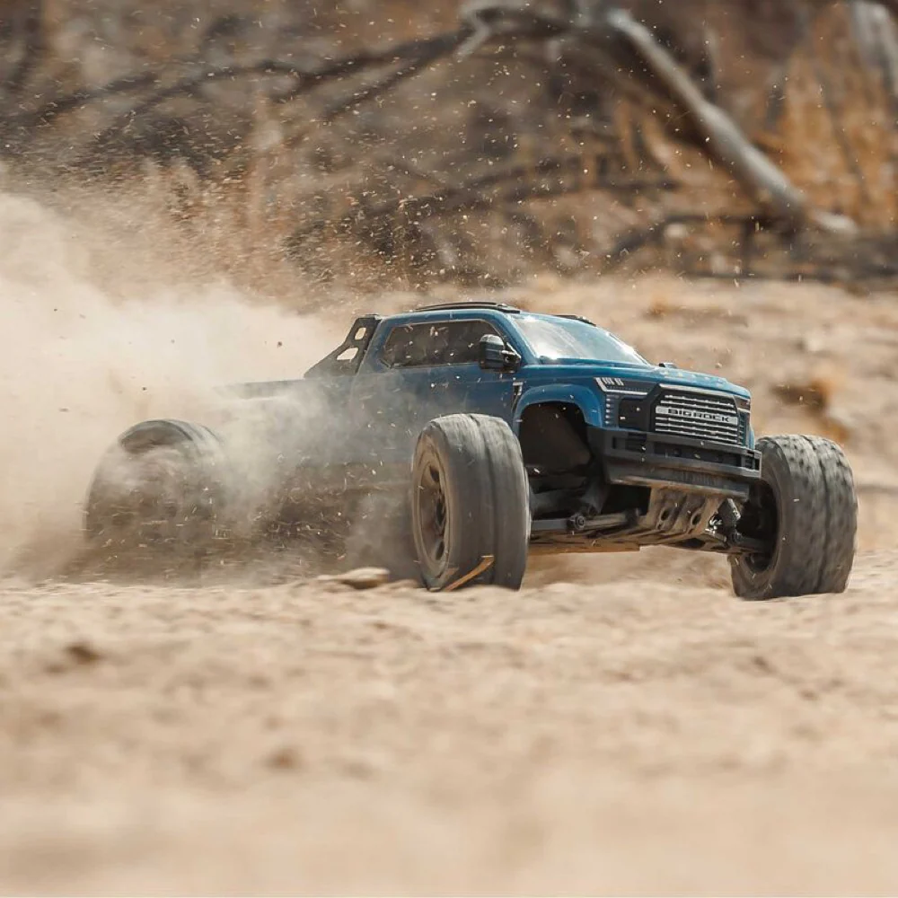 Arrma Big Rock Crew Cab V4 4X4 223S BLX RC Monster Truck (Blue) ARA4312V4T3 - Image 20