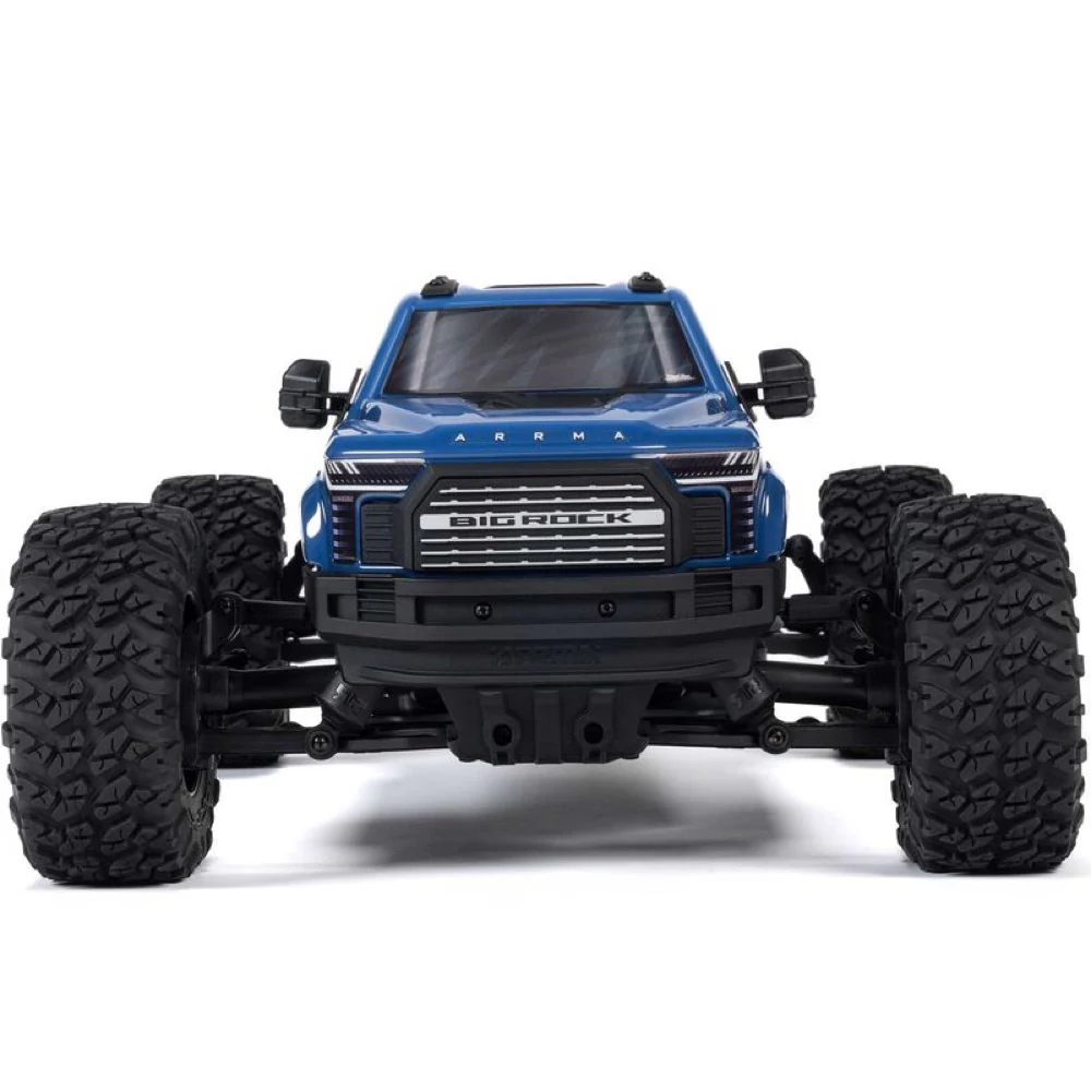 Arrma Big Rock Crew Cab V4 4X4 223S BLX RC Monster Truck (Blue) ARA4312V4T3 - Image 3