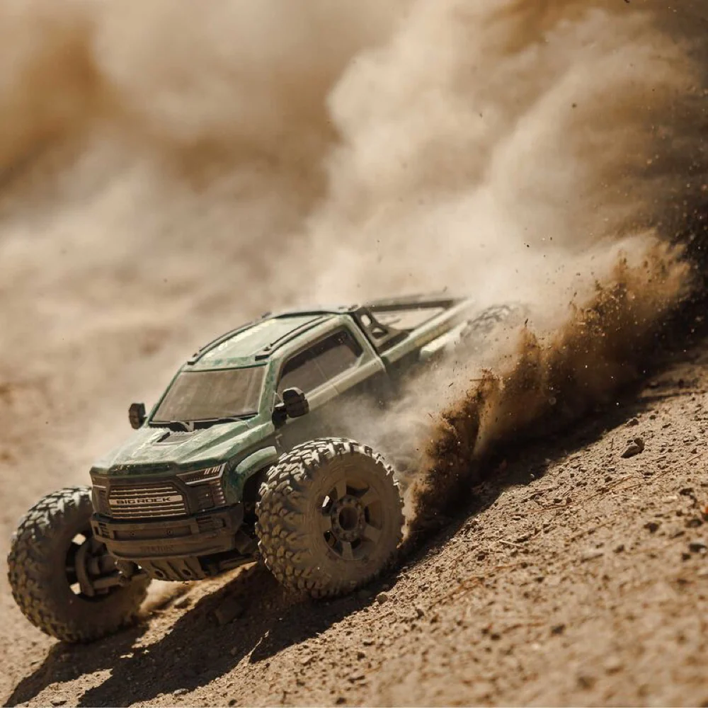 Arrma Big Rock Crew Cab V4 4X4 223S BLX RC Monster Truck (Green) ARA4312V4T2 - Image 16