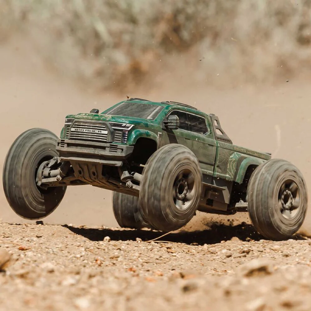 Arrma Big Rock Crew Cab V4 4X4 223S BLX RC Monster Truck (Green) ARA4312V4T2 - Image 18