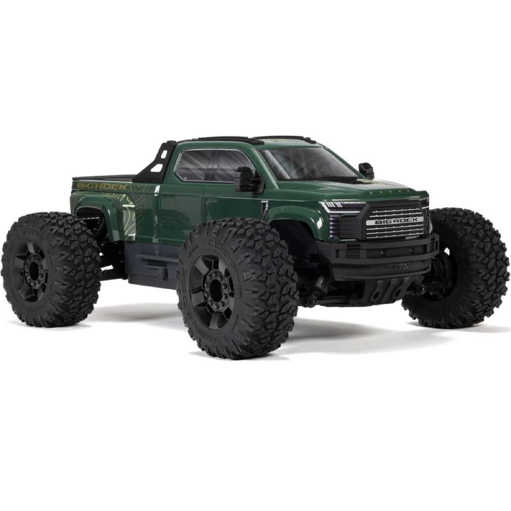 Arrma Big Rock Crew Cab V4 4X4 223S BLX RC Monster Truck (Green) ARA4312V4T2 - Image 2