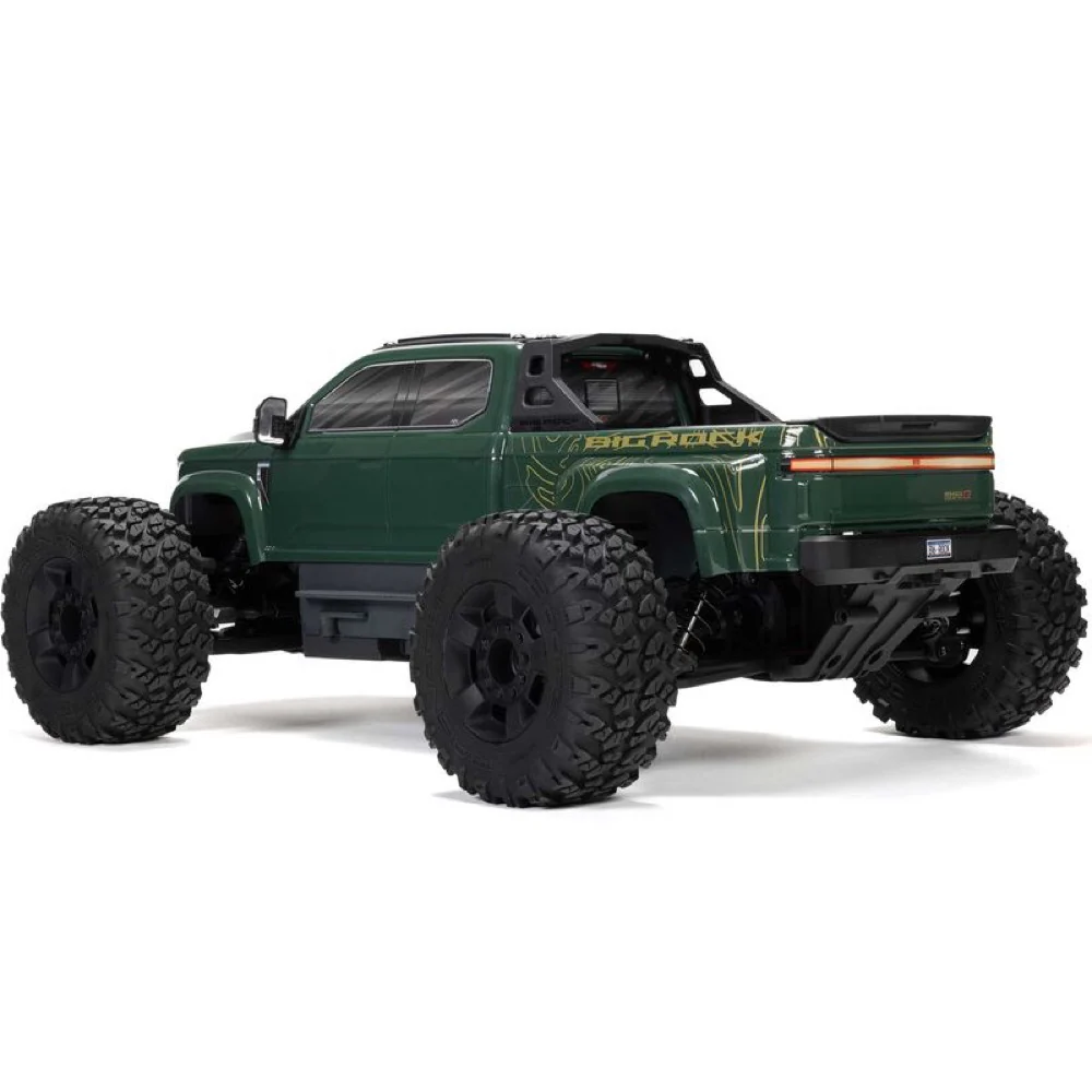 Arrma Big Rock Crew Cab V4 4X4 223S BLX RC Monster Truck (Green) ARA4312V4T2 - Image 4