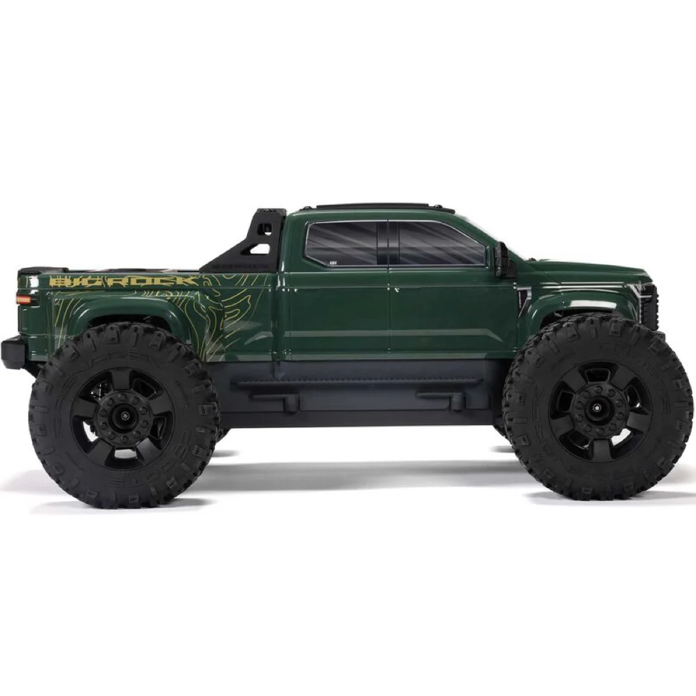 Arrma Big Rock Crew Cab V4 4X4 223S BLX RC Monster Truck (Green) ARA4312V4T2 - Image 5