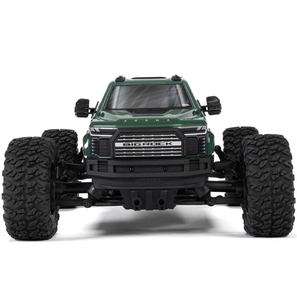 Arrma Big Rock Crew Cab V4 4X4 223S BLX RC Monster Truck (Green) ARA4312V4T2 - Image 7