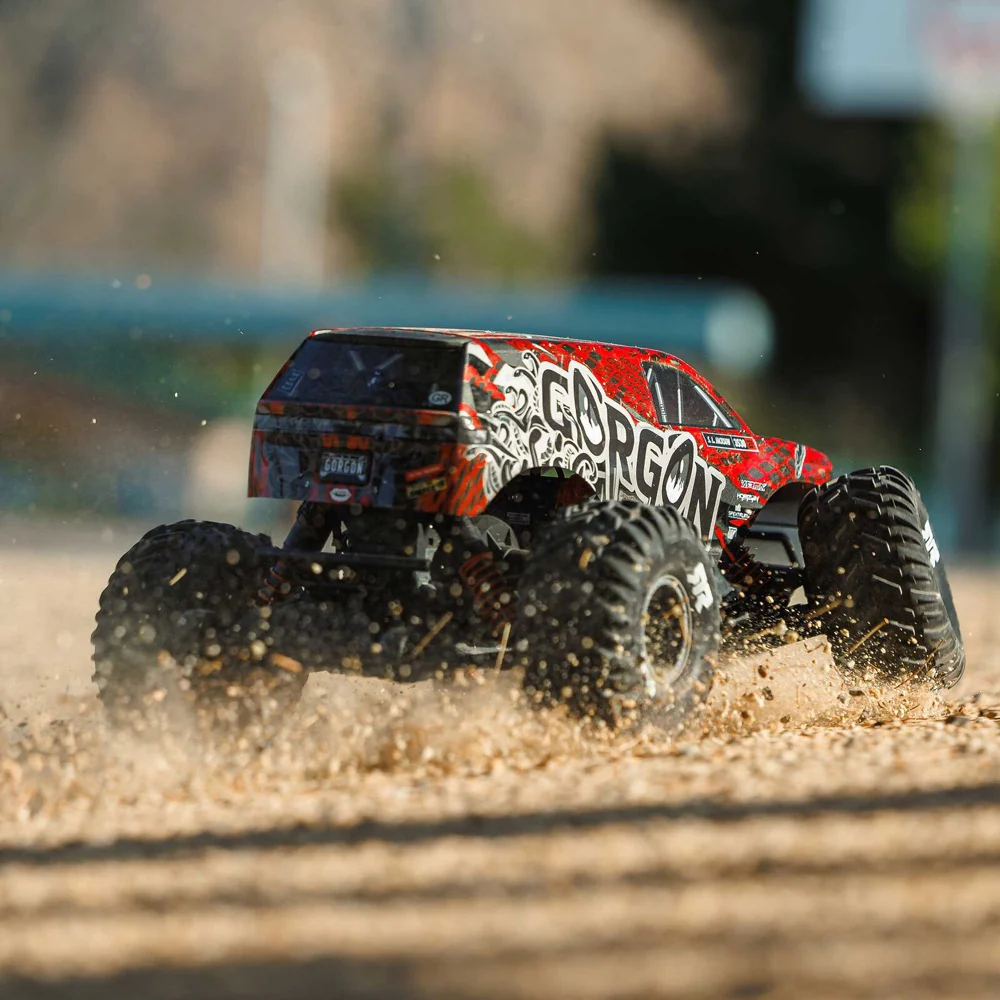 Arrma Gorgon 223S 1/10 2WD Monster Truck Red/Black - Image 17