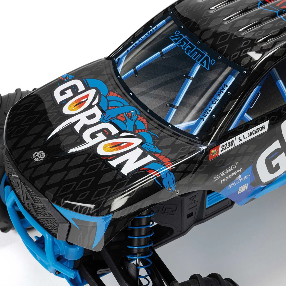 Arrma Gorgon MEGA 550 2wd RC Monster Truck Blue ARA3230ST5 - Image 10