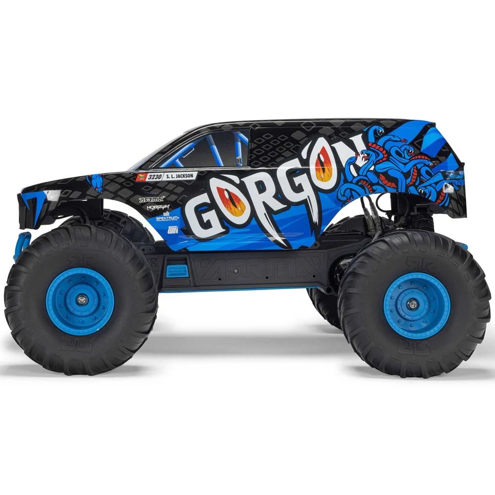 Arrma Gorgon MEGA 550 2wd RC Monster Truck Blue ARA3230ST5 - Image 3