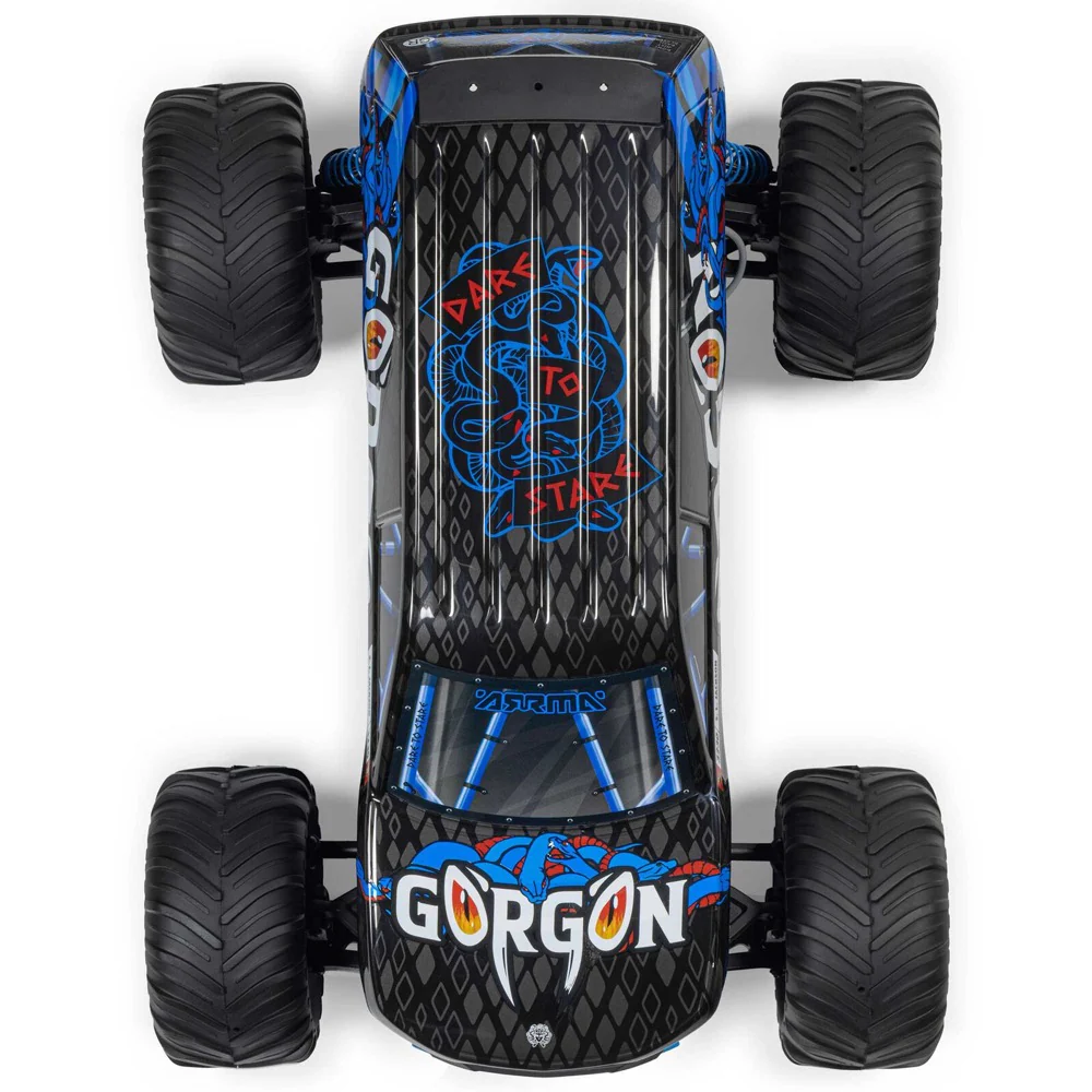 Arrma Gorgon MEGA 550 2wd RC Monster Truck Blue ARA3230ST5 - Image 6