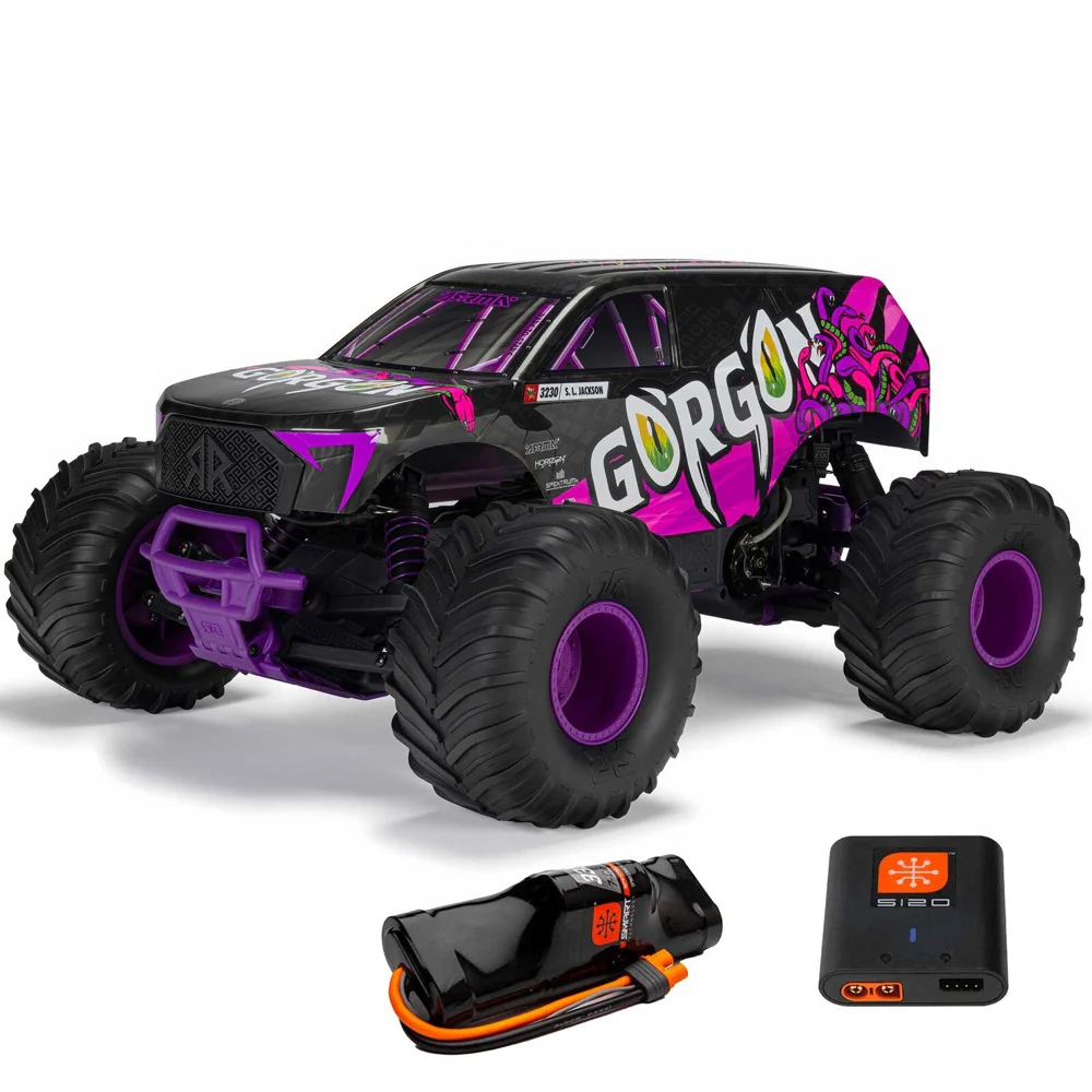 Arrma Gorgon MEGA 550 2wd RC Monster Truck Purple ARA3230ST4 - Image 13