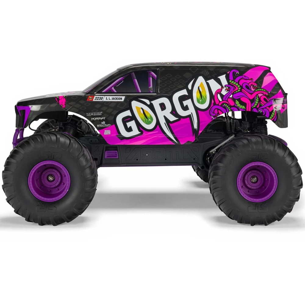 Arrma Gorgon MEGA 550 2wd RC Monster Truck Purple ARA3230ST4 - Image 3