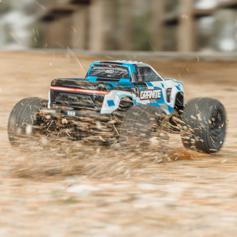 Arrma Granite MEGA 665 1/10 4X4 Brushed Monster Truck RTR (Blue) ARA4202V4T2 - Image 14