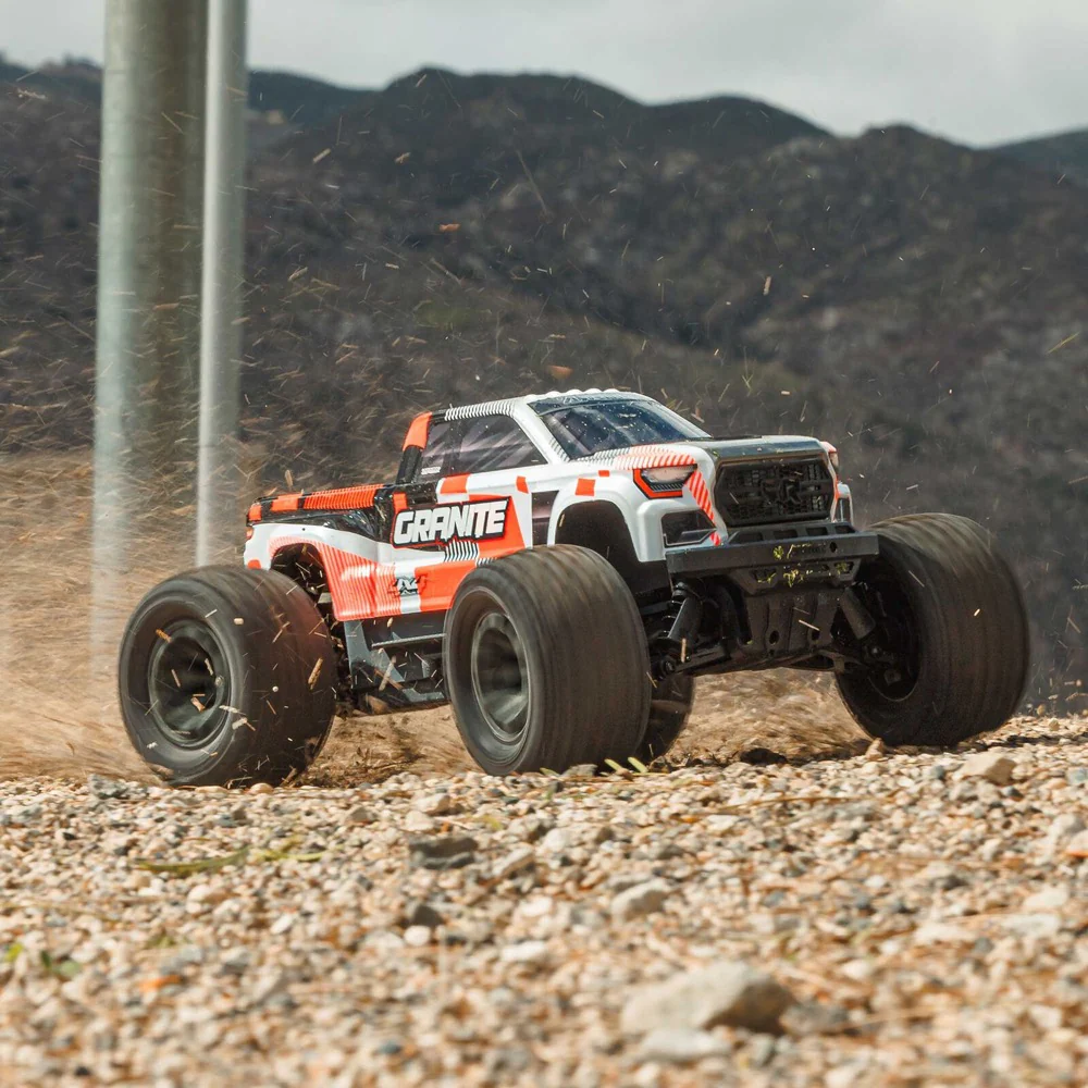 Arrma Granite MEGA 665 1/10 4X4 Brushed Monster Truck RTR (Orange) ARA4202V4T3 - Image 16