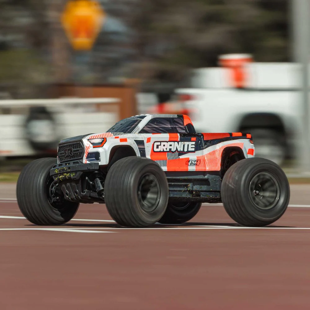Arrma Granite MEGA 665 1/10 4X4 Brushed Monster Truck RTR (Orange) ARA4202V4T3 - Image 19