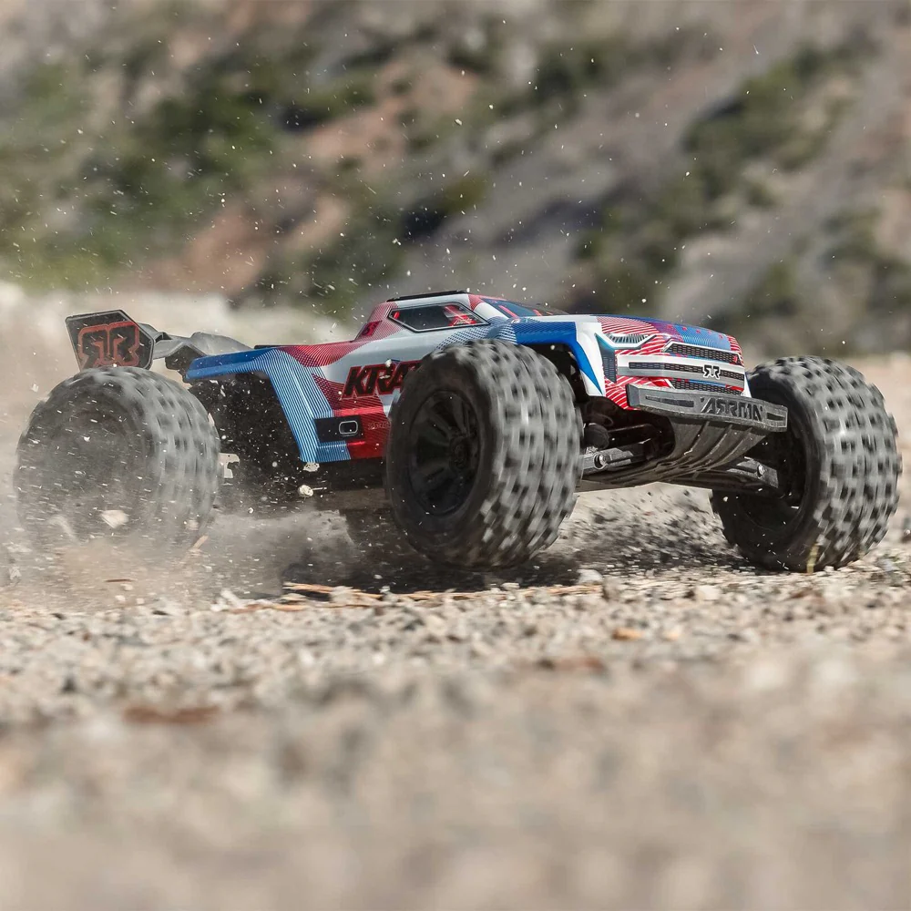 Arrma Kraton 6S BLX 4X4 1/8 Speed Monster Truck RTR Blue/Red ARA8608V6T4 - Image 11