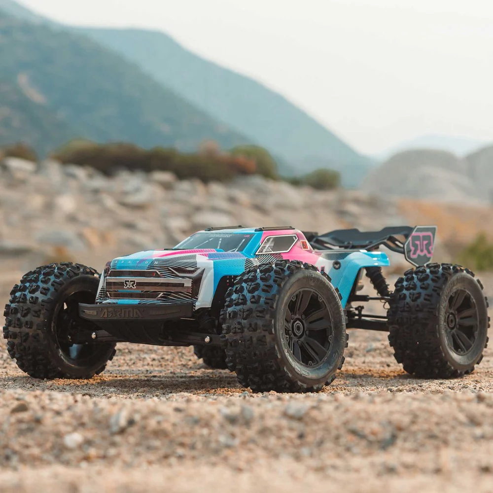 Arrma Kraton 6S BLX 4X4 1/8 Speed Monster Truck RTR Pink/Blue ARA8608V6T2 - Image 15