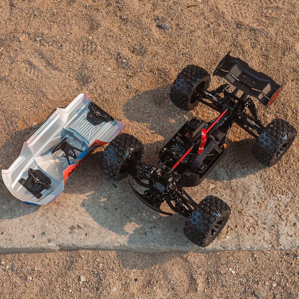 Arrma Kraton 6S BLX 4X4 1/8 Speed Monster Truck RTR Pink/Blue ARA8608V6T2 - Image 17