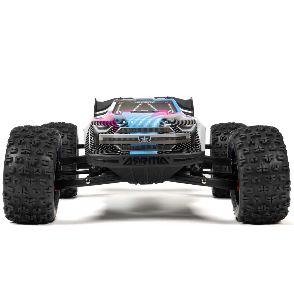 Arrma Kraton 6S BLX 4X4 1/8 Speed Monster Truck RTR Pink/Blue ARA8608V6T2 - Image 4