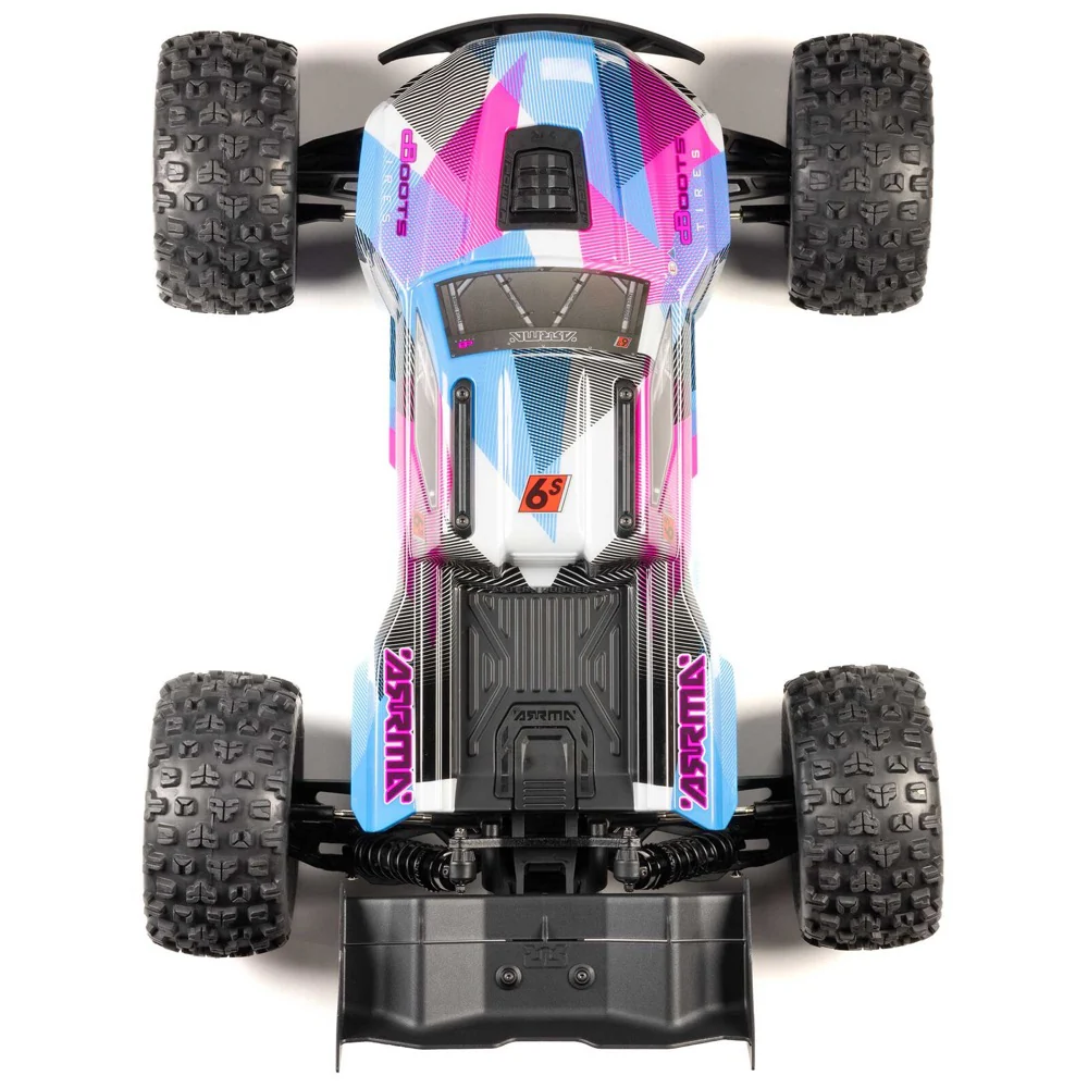 Arrma Kraton 6S BLX 4X4 1/8 Speed Monster Truck RTR Pink/Blue ARA8608V6T2 - Image 6