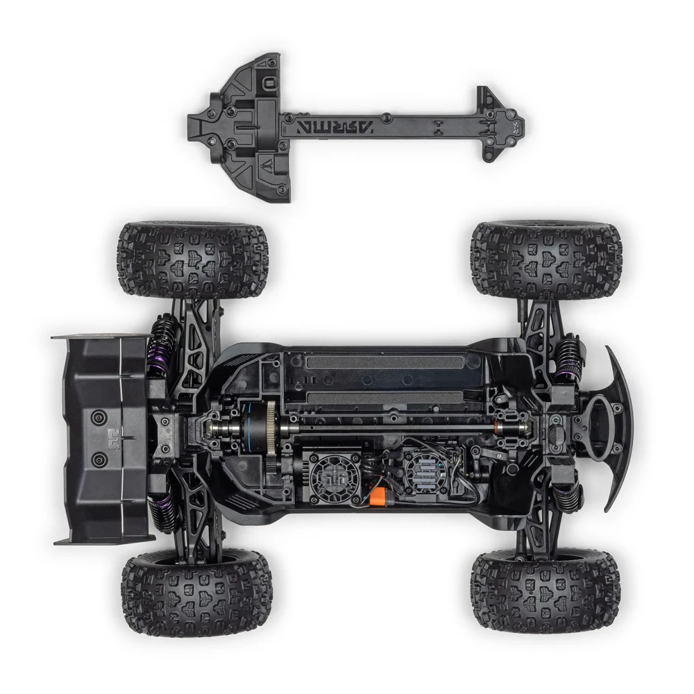 Arrma Mini Kraton 3S BLX 4X4 1/16 Speed Monster Truck (Red/Black) ARA2508T1 - Image 15