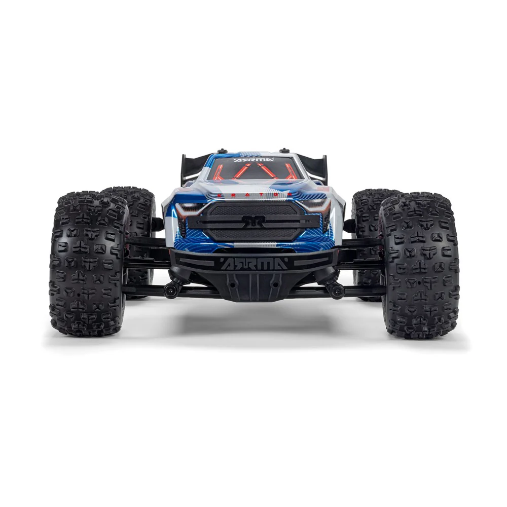 Arrma Mini Kraton 3S BLX 4X4 1/16 Speed Monster Truck (Red/Blue) ARA2508ST1 - Image 5