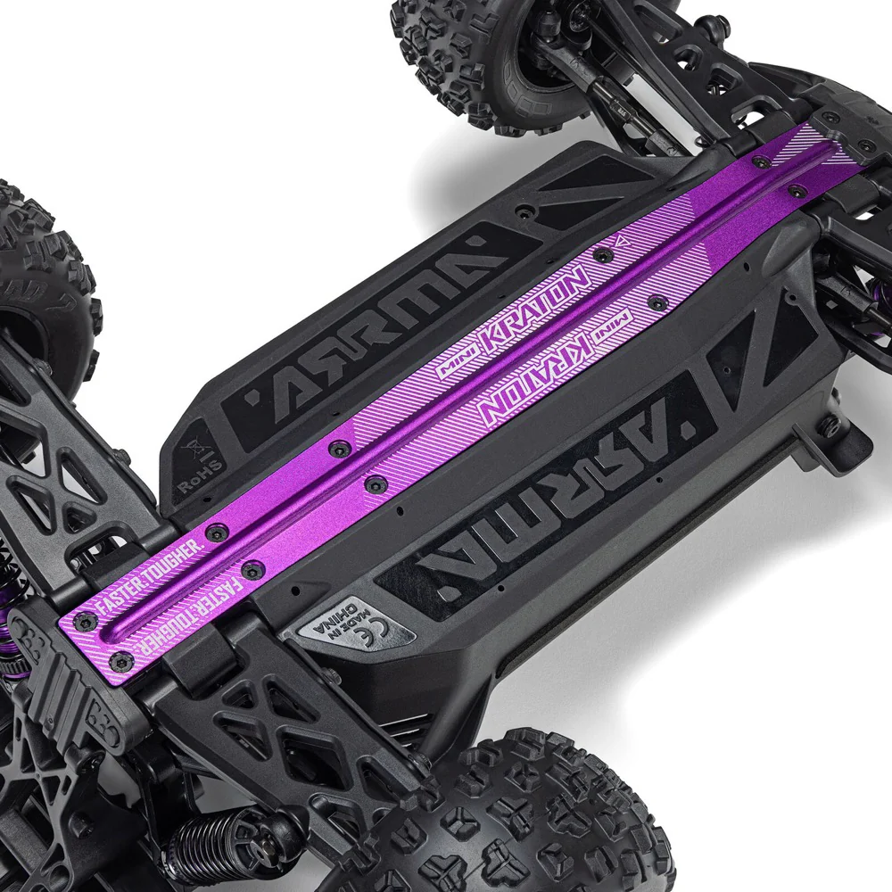 Arrma Mini Kraton 3S BLX 4X4 1/16 Speed Monster Truck (Teal/Pink) ARA2508ST2 - Image 11