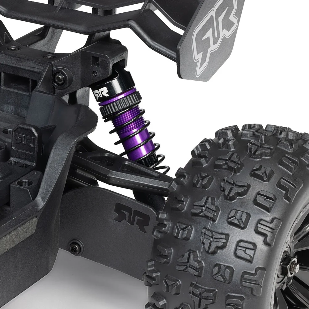 Arrma Mini Kraton 3S BLX 4X4 1/16 Speed Monster Truck (Teal/Pink) ARA2508ST2 - Image 12