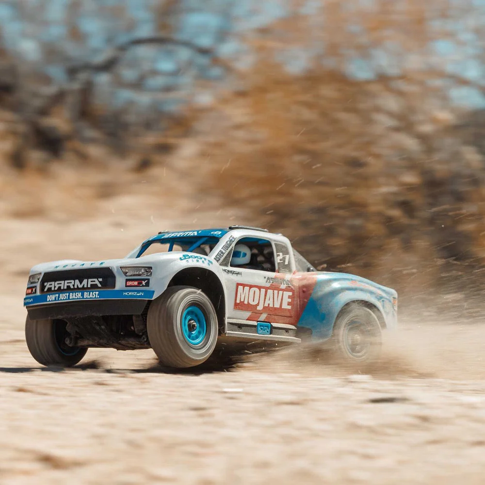 Arrma Mojave Grom 223S 1/18 Brushless 4x4 RC Desert Truck (White) ARA2304ST2 - Image 21