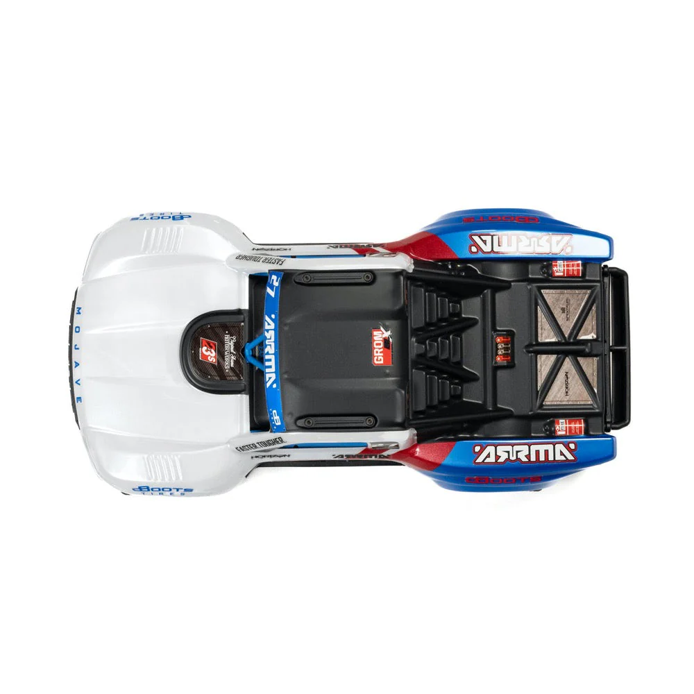 Arrma Mojave Grom 223S 1/18 Brushless 4x4 RC Desert Truck (White) ARA2304ST2 - Image 6