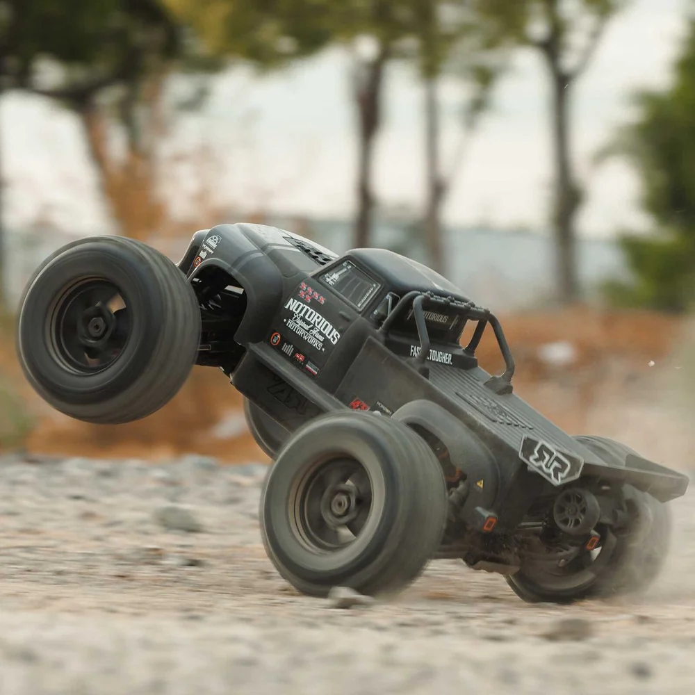 Arrma Notorious 6S BLX 4X4 1/8 Stunt Truck RTR Black ARA8611V6T1 - Image 21