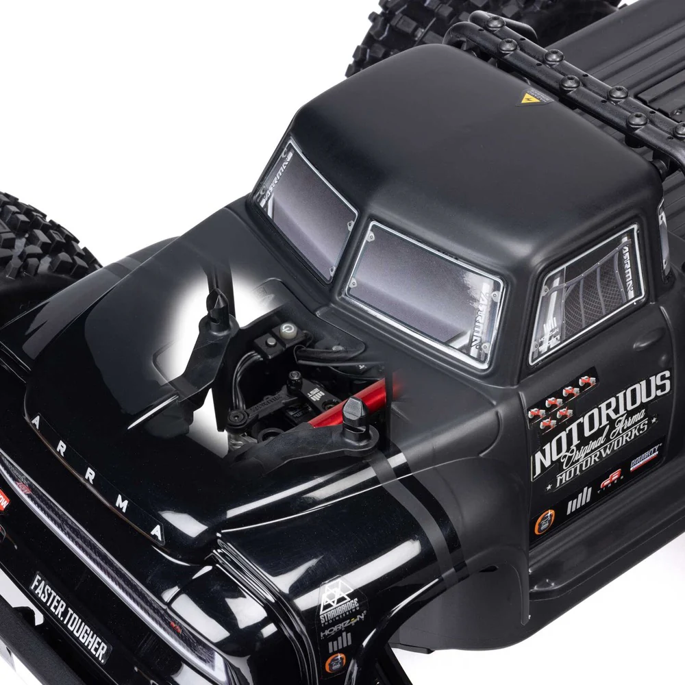Arrma Notorious 6S BLX 4X4 1/8 Stunt Truck RTR Blue ARA8611V6T2 - Image 14