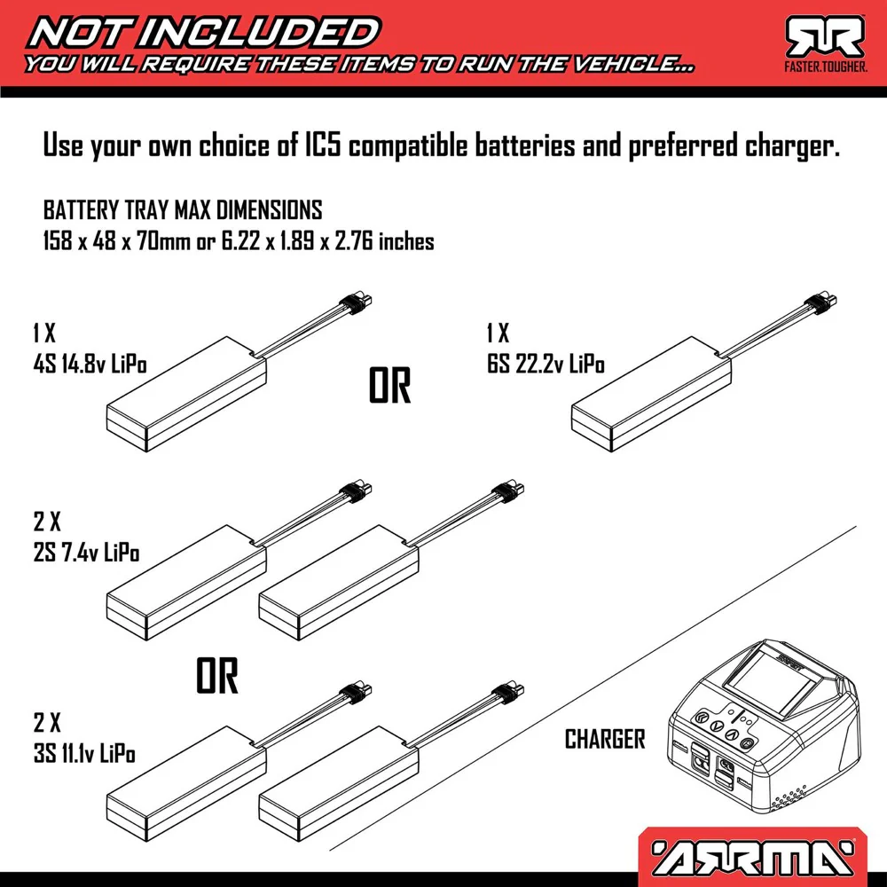 Arrma Notorious 6S BLX 4X4 1/8 Stunt Truck RTR Blue ARA8611V6T2 - Image 26