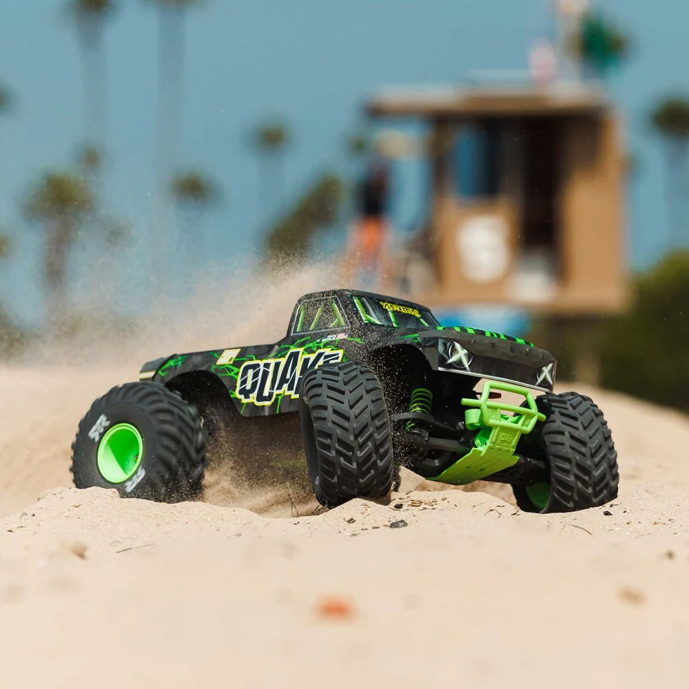 Arrma Quake 223S BLX DSC 1/10 2WD Monster Truck (Green) ARA3537T2 - Image 16