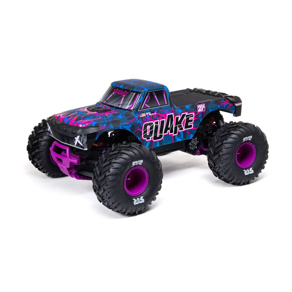 Arrma Quake 223S BLX DSC 1/10 2WD Monster Truck (Purple) ARA3537T3