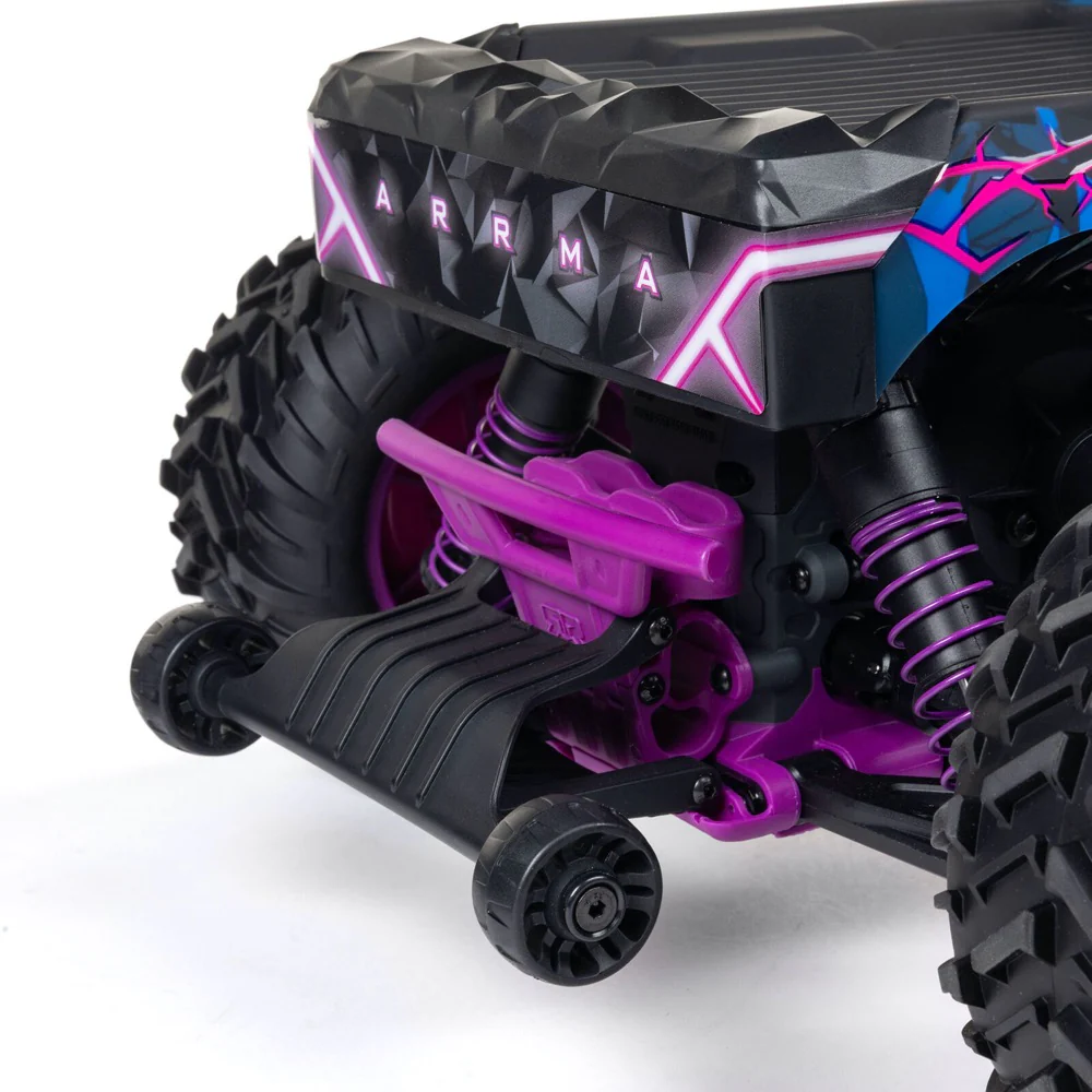Arrma Quake 223S BLX DSC 1/10 2WD Monster Truck (Purple) ARA3537T3 - Image 12