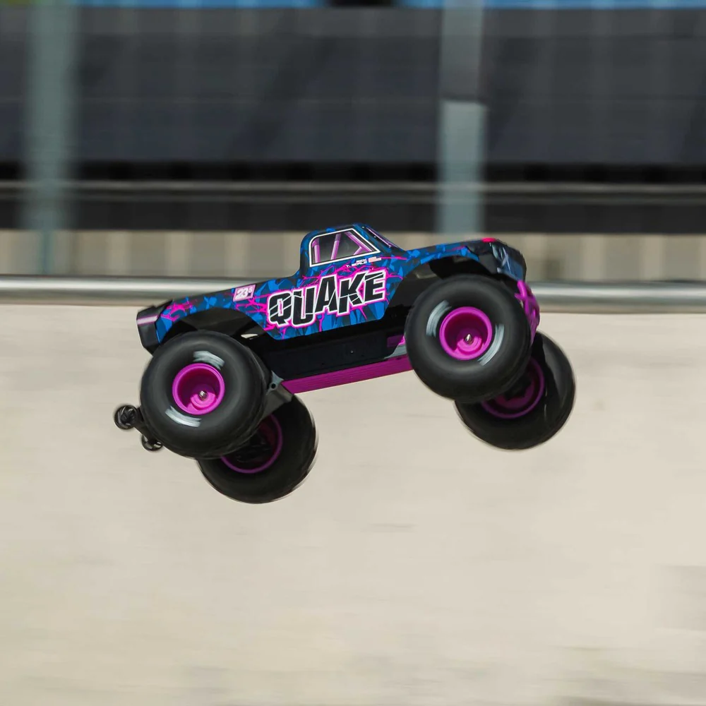 Arrma Quake 223S BLX DSC 1/10 2WD Monster Truck (Purple) ARA3537T3 - Image 14