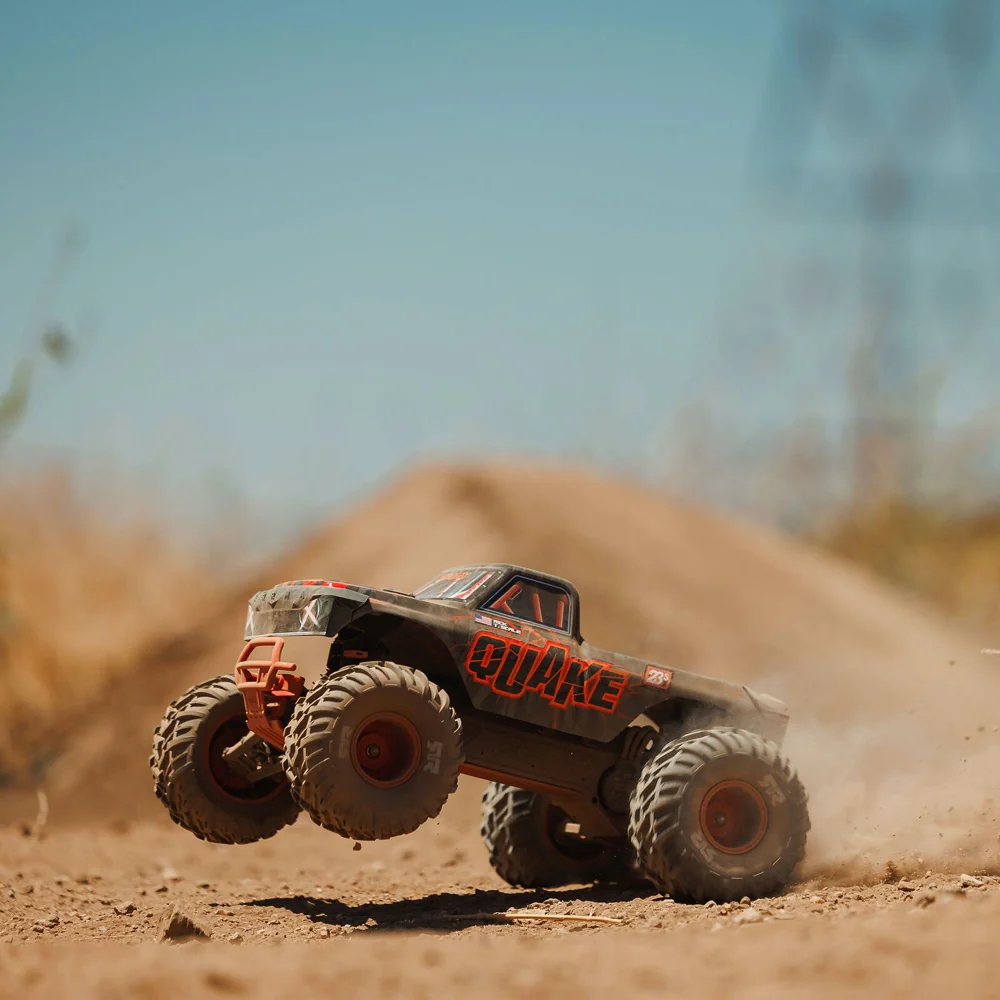 Arrma Quake 223S BLX DSC 1/10 2WD Monster Truck (Red) ARA3537T1 - Image 14