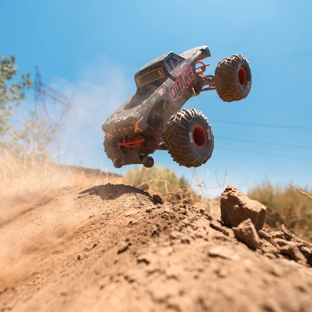 Arrma Quake 223S BLX DSC 1/10 2WD Monster Truck (Red) ARA3537T1 - Image 17