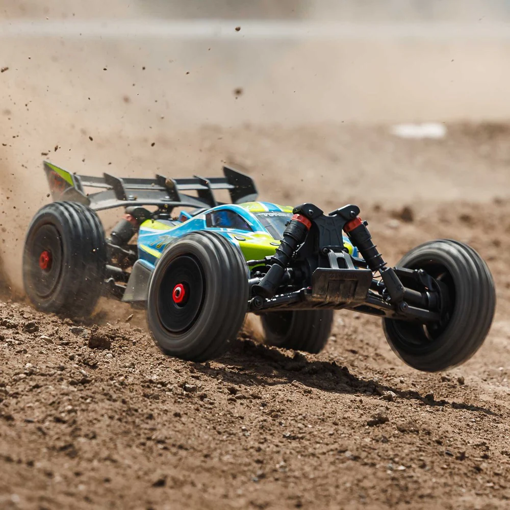 Arrma Typhon 223S DSC 4X4 BLX 1/8 RC Buggy RTR Blue/Yellow ARA4306V4T4 - Image 11