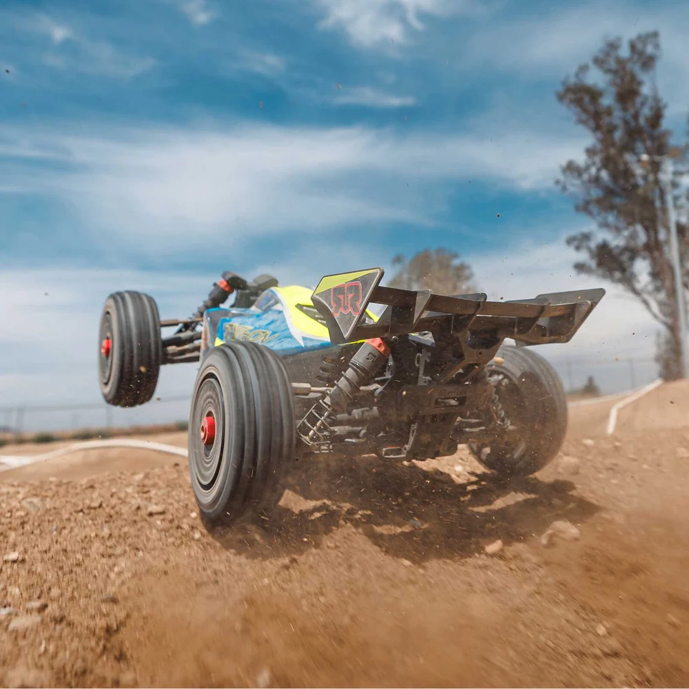 Arrma Typhon 223S DSC 4X4 BLX 1/8 RC Buggy RTR Blue/Yellow ARA4306V4T4 - Image 12