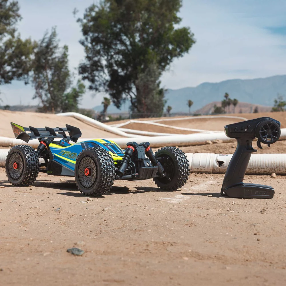 Arrma Typhon 223S DSC 4X4 BLX 1/8 RC Buggy RTR Blue/Yellow ARA4306V4T4 - Image 15