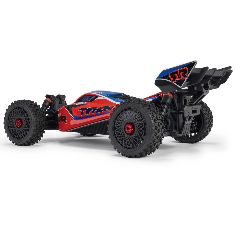 Arrma Typhon 223S DSC 4X4 BLX 1/8 RC Buggy RTR Red/Blue ARA4306V4T3 - Image 9