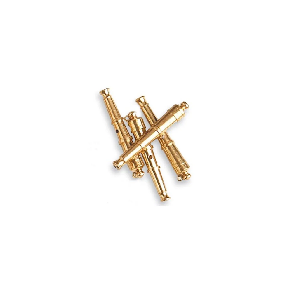 Artesania 8638 Cannon 30mm Brass (4) Wooden Ship Accessory