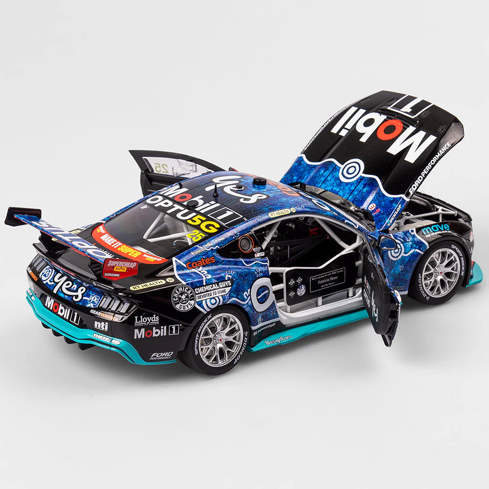 Authentic Collectables ACD18F24S 1/18 Mobil 1 Optus Racing No.25 Ford Mustang GT 2024 NTI Townsville 500 Indigenous Round Chaz Mostert - Image 4