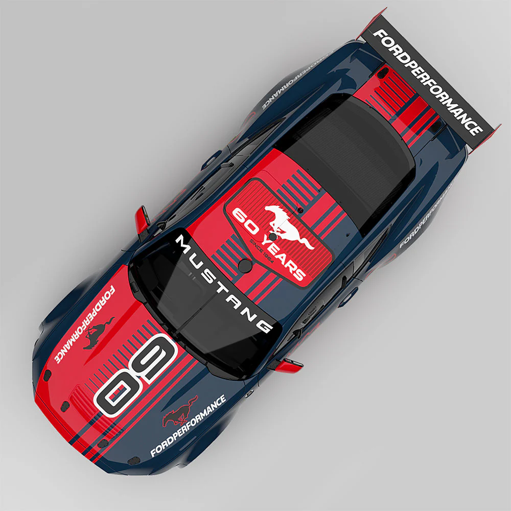 Authentic Collectables ACD18F24SE1 1/18 Ford Performance No.60 Ford Mustang GT 60 Years Of Mustang Special Edition Tristan Groves - Image 10