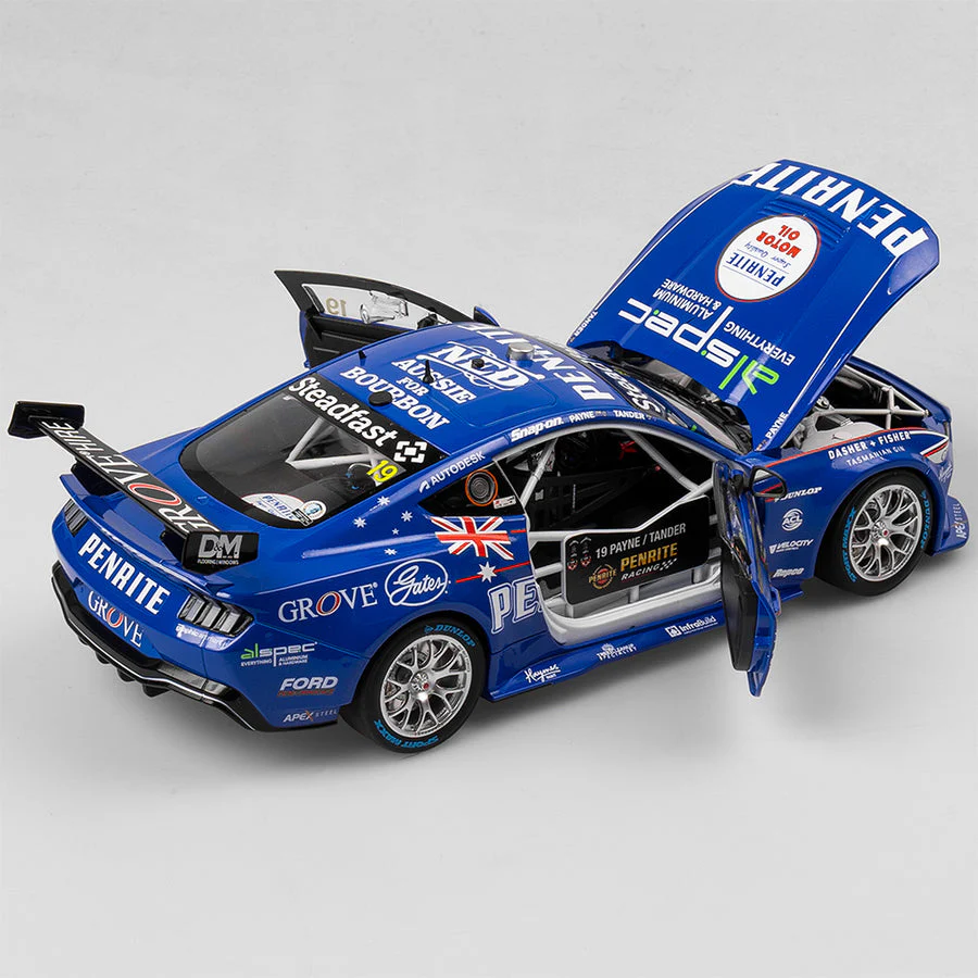 Authentic Collectables ACD18F24U 1/18 Penrite Racing No.19 Ford Mustang GT - 2024 Penrite Oil Sandown 500 Retro Livery Matthew Payne / Garth Tander - Image 4