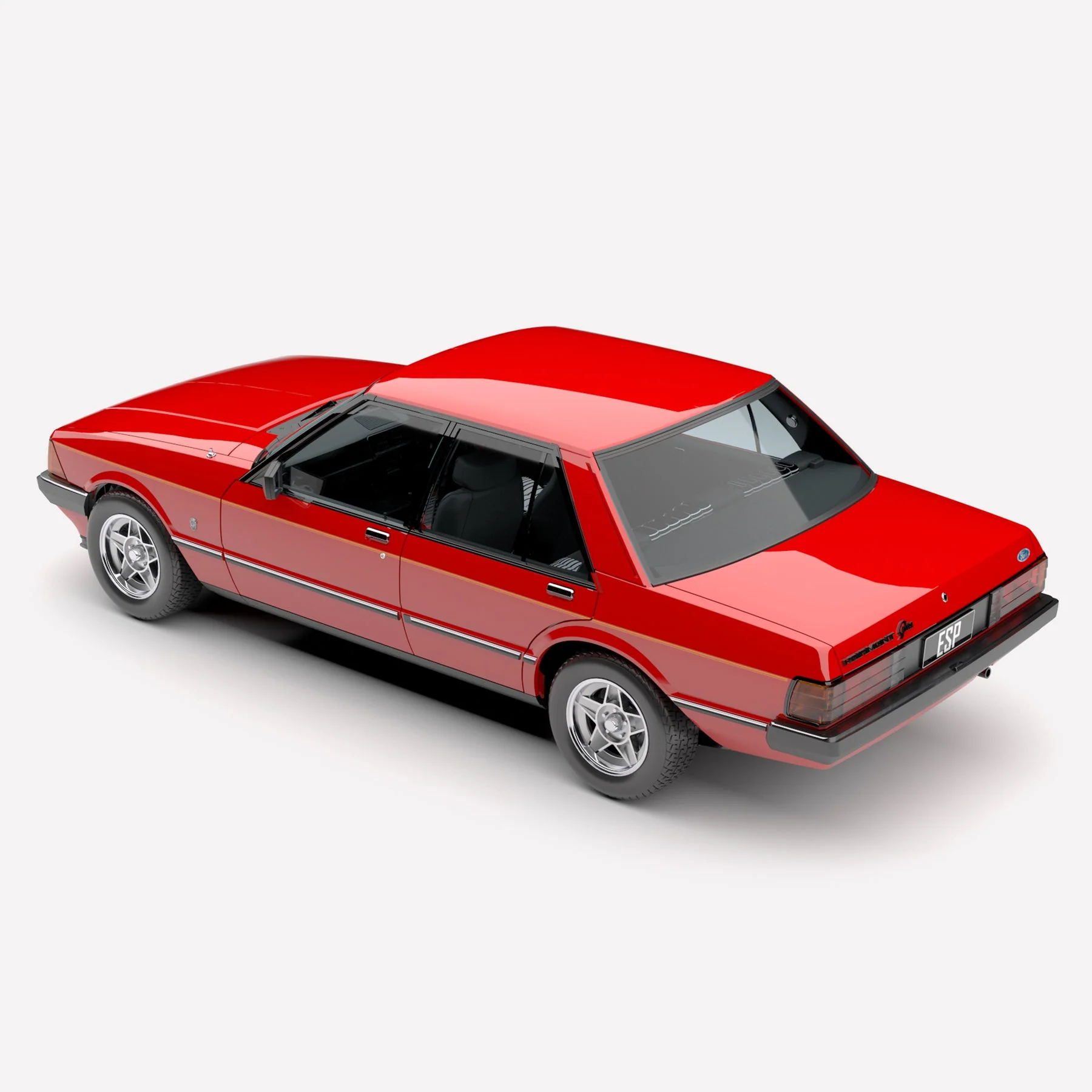 Authentic Collectables ACD18FXD1A 1/18 Ford XD Falcon ESP-Hermitage Red - Image 2