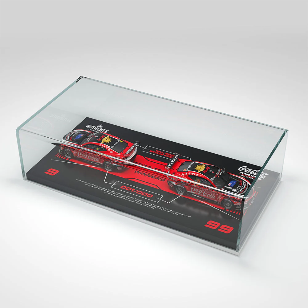Authentic Collectables ACD43C23TC 1/43 Coca-Cola Racing By Erebus No.9 and No.99 Chevrolet Camaro ZL1 2023 Repco Supercars Championship Teams Champion Twin Set Will Brown and Brodie Kostecki