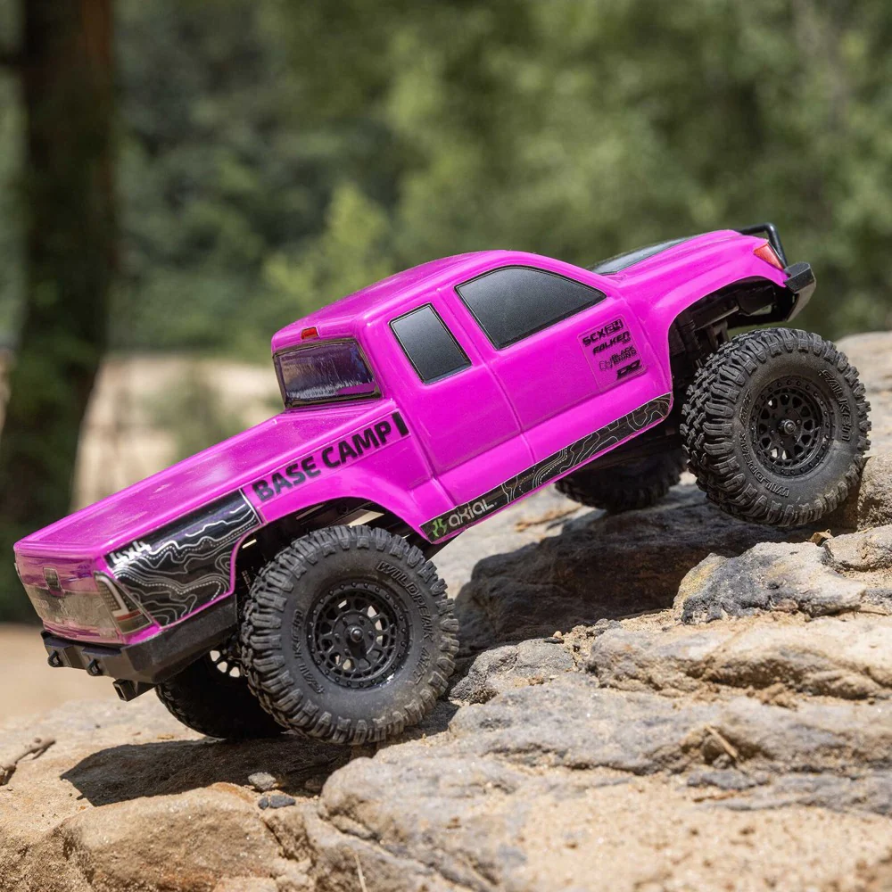 Axial 1/24 SCX24 Base Camp Rock Crawler RTR (Pink) 1219T3 - Image 12