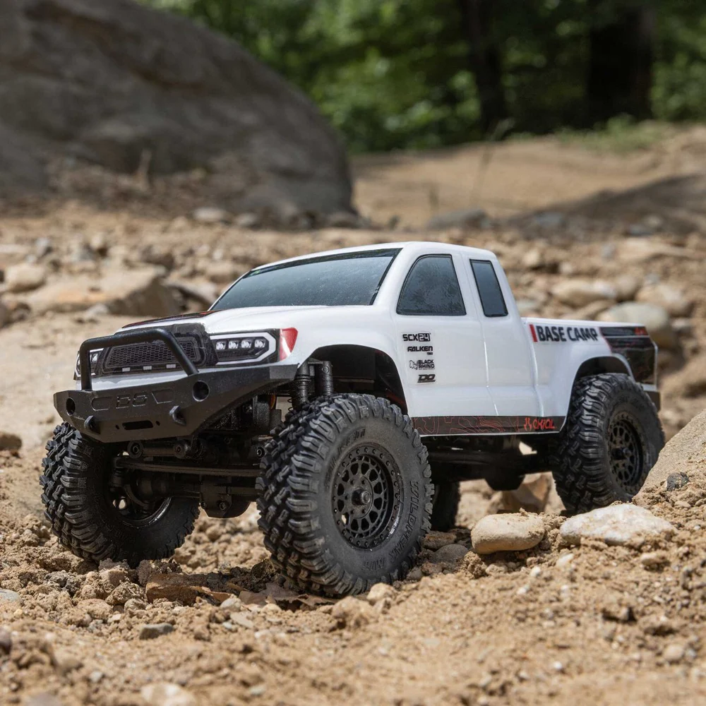 Axial 1/24 SCX24 Base Camp Rock RC Crawler (White) AXI-1219T1 - Image 11