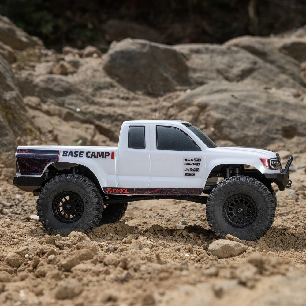 Axial 1/24 SCX24 Base Camp Rock RC Crawler (White) AXI-1219T1 - Image 12